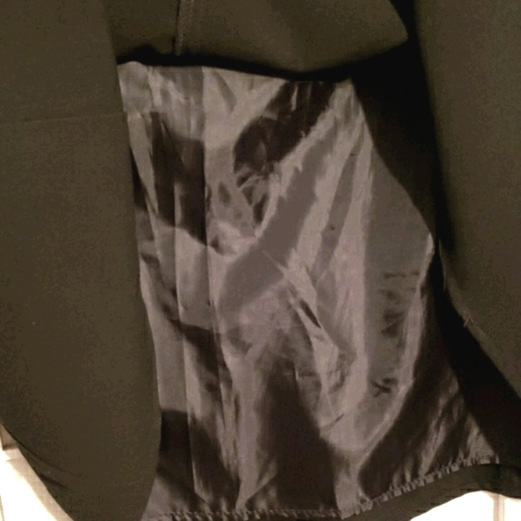 AGB BLACK 4-PANEL SKIRT KICK PLEAT BOTTOM SZ 14 - Picture 6 of 8